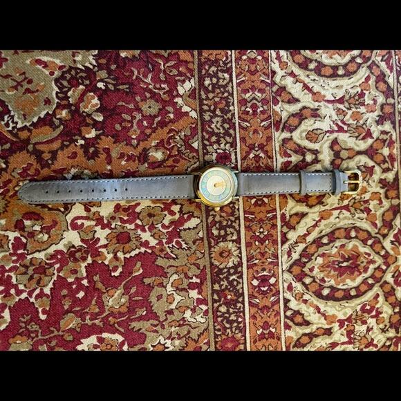 Fossil Watch Suede and Mother of pearl  - real leather and authentic - Picture 6 of 6